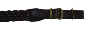 Plaited Leather Rifle Sling Brown