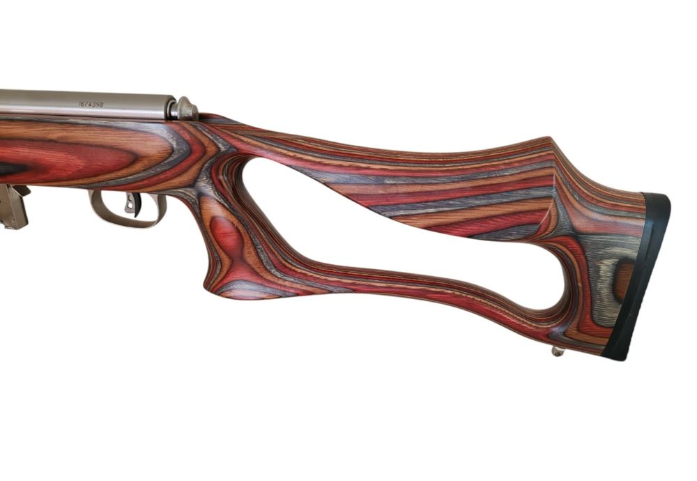 S/H Savage Model 93R17 17HMR Laminate Stock with Moderator - Image 5
