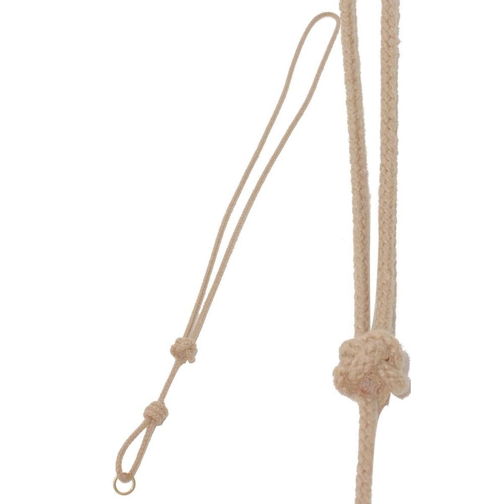 Bisley Natural cord whistle lanyard with brass ring.
