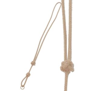 Bisley Natural cord whistle lanyard with brass ring.