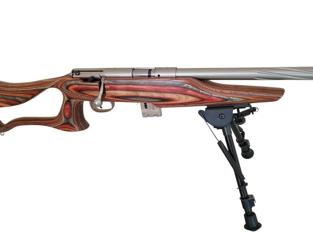 S/H Savage Model 93R17 17HMR Laminate Stock with Moderator - Image 6