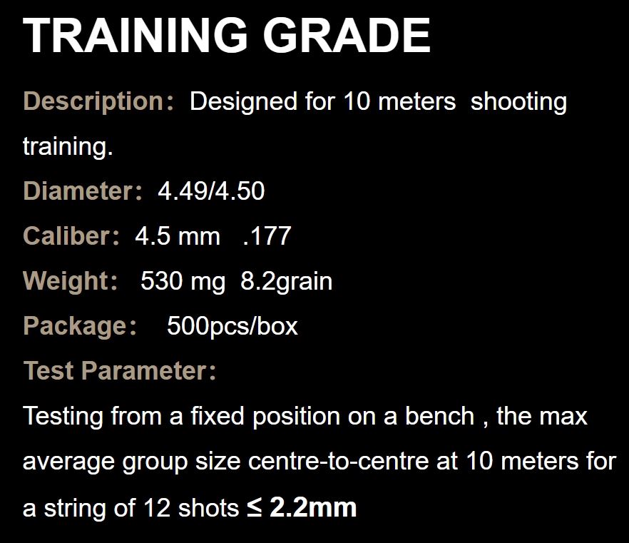 QYS Training Flat Nose 8.18gr Pellets - Image 7
