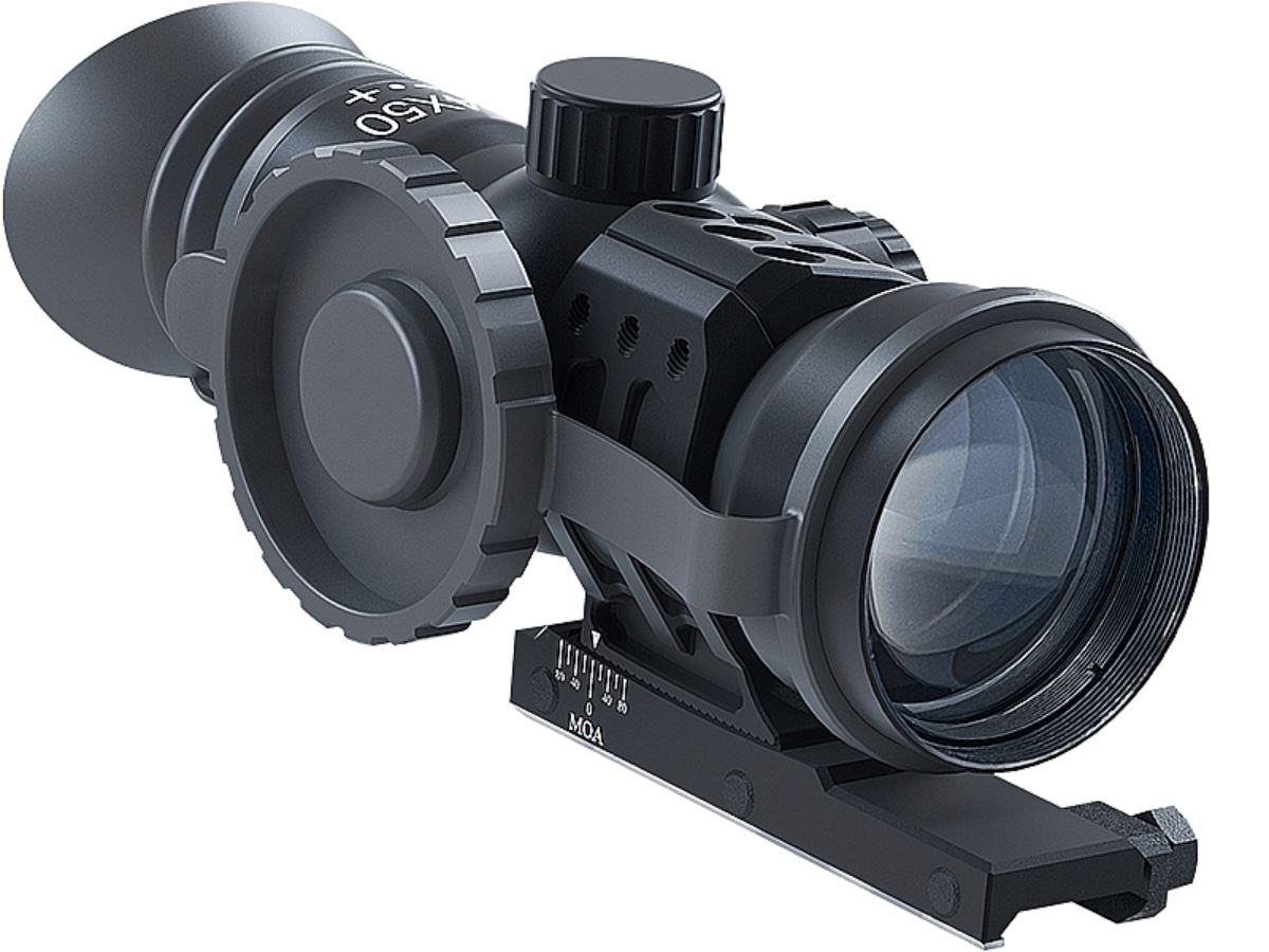 Immersive Optics 14x50 Prismatic Scope Mildot MOA Adjustable Mounts - Image 2