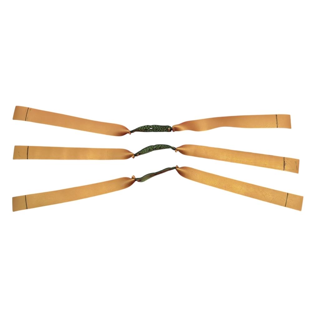 Catty Slingshot Flatbands .75 22-15 Catapult Elastic Gold/Green OTT 3pk