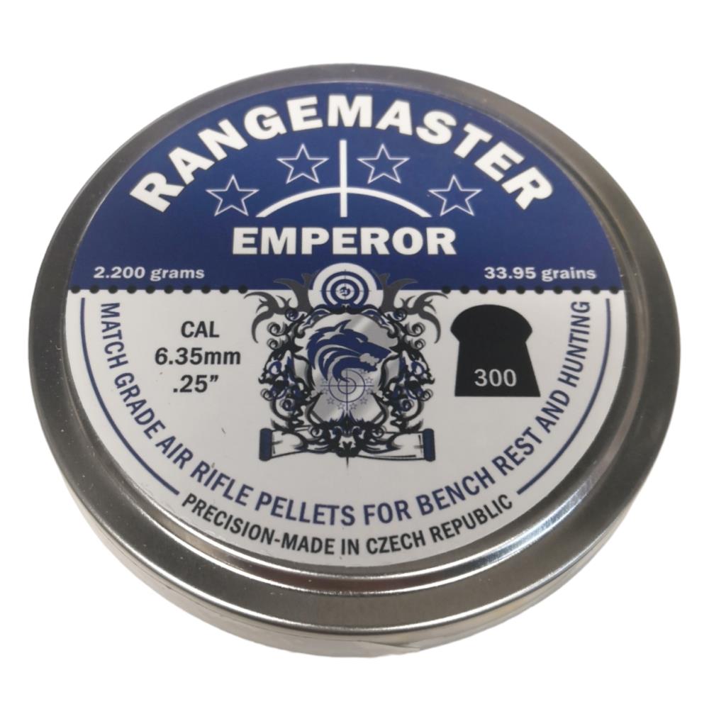 Rangemaster Emperor .25 34gr 6.35mm Pellets Tin of 150 - Image 2