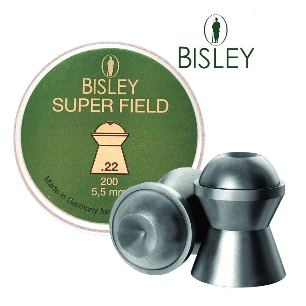 Bisley Super Field Pellets .22 5.5 Airgun Pellets Tin of 200 - Image 2
