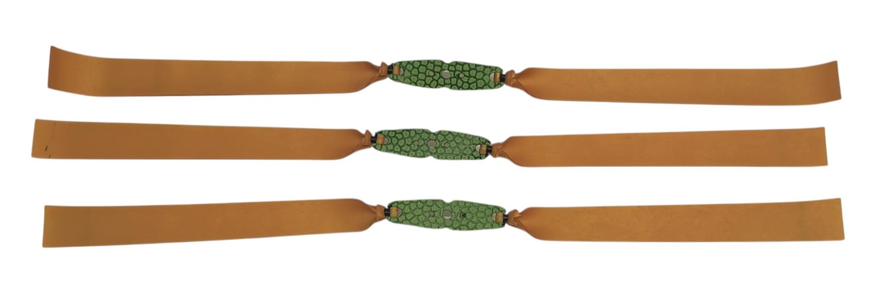 Catty Slingshot Flatbands .75 22-15 Catapult Elastic Gold/Green TTF 3pk