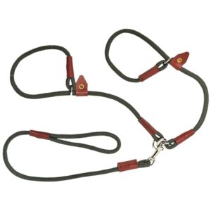 Bisley Double Rope Dog Slip Lead Olive Green