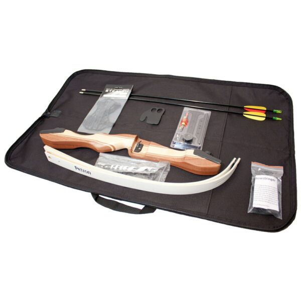 Petron S1 Take Down Recurve Bow Kit Medium Wooden Handle with String ...