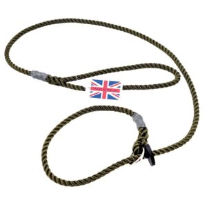 Bisley Deluxe Green 6mm Slip Lead 1.2M with Rubber Stop