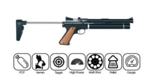 Snowpeak Artemis PP750L .177 PCP Single Shot Precision Air Pistol