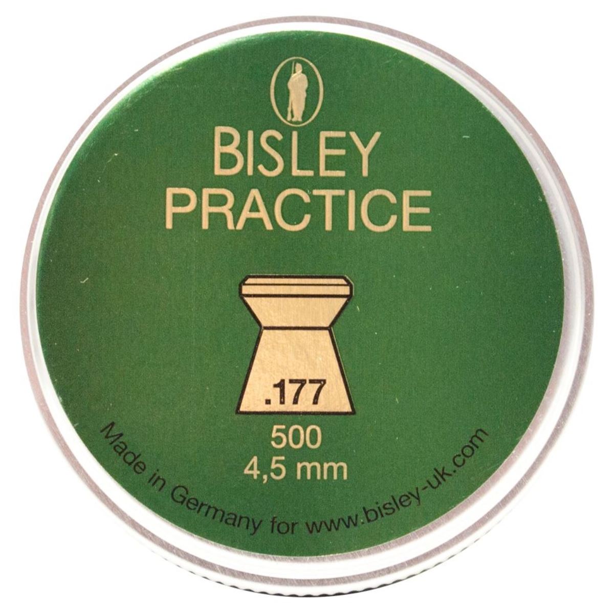 Bisley Practice Pellets .177 8.18gr Airgun Pellets Tin of 500