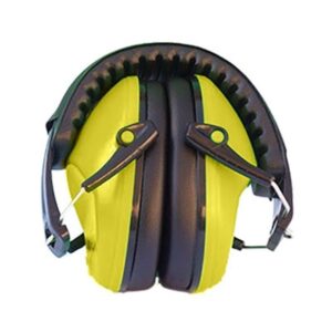 Compact Ear Defenders Professional Grade Earmuffs by Bisley Neon Yellow