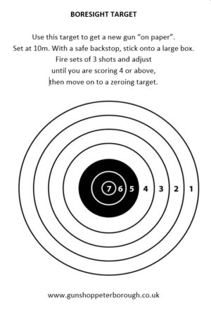 Bore Sight Target
