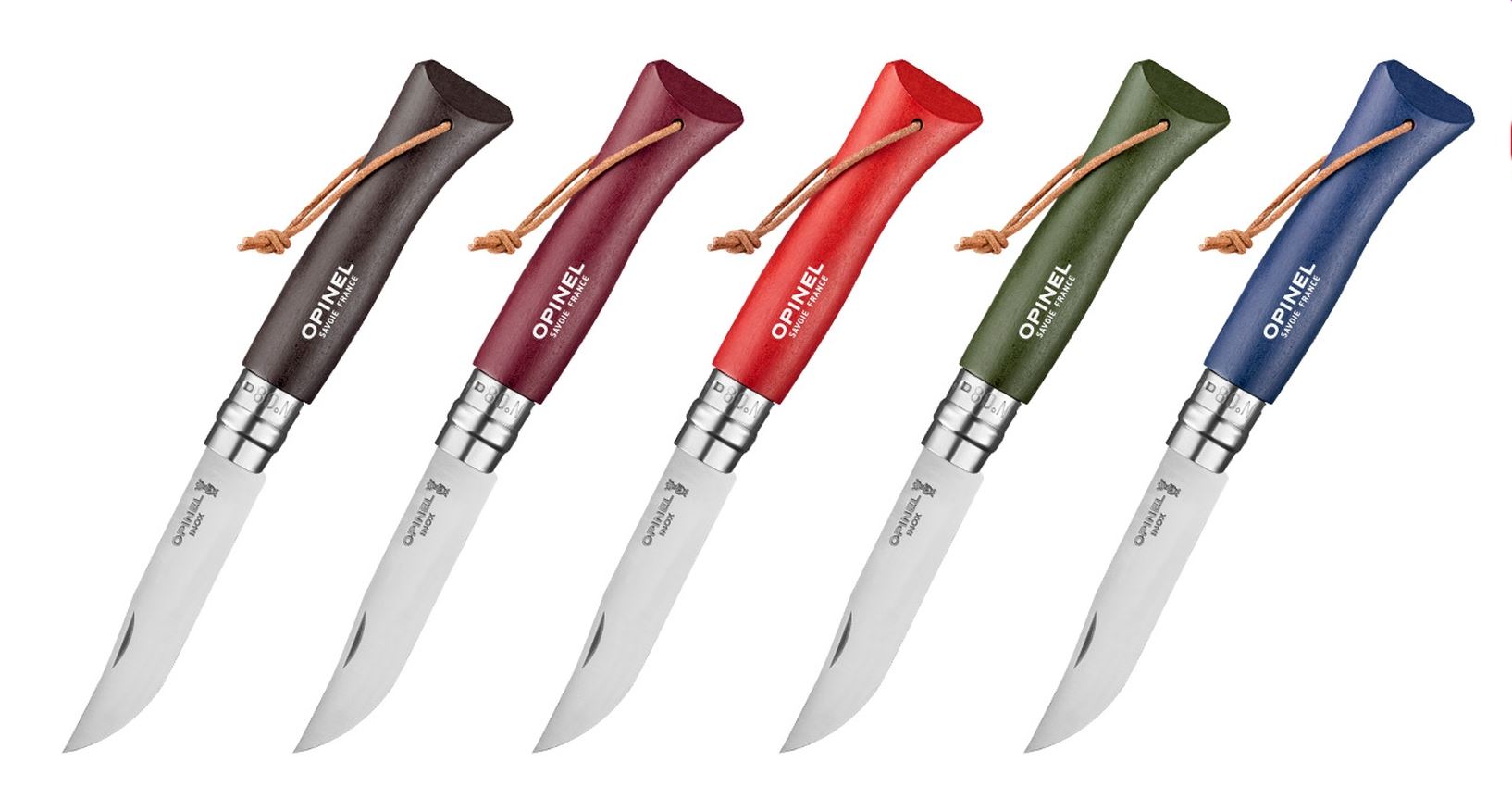 Opinel No.8 Colorama Dark Brown Folding Locking Knife 7cm carbon steel - Image 4