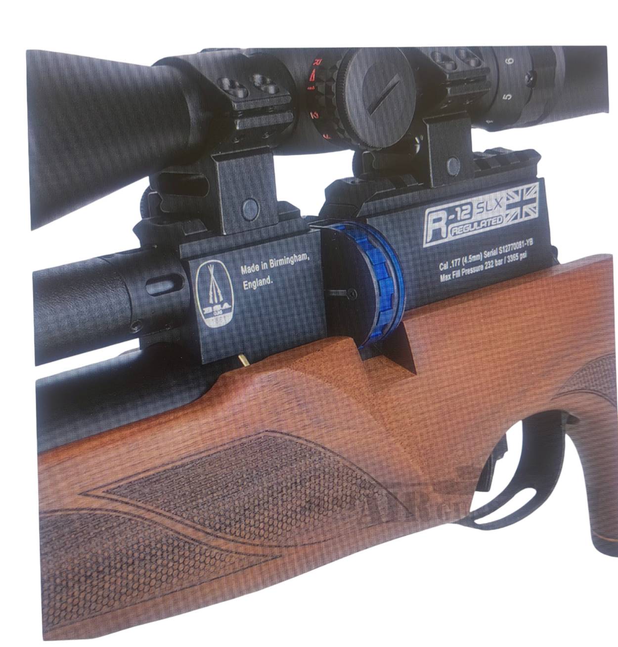 BSA R12 SLX Walnut .22 PCP 300cc - Image 5