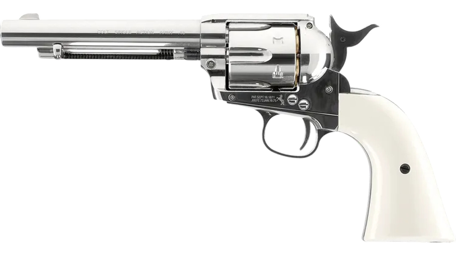 Umarex Colt Single Action Army Peacemaker Nickel White Finish .177 Pellet